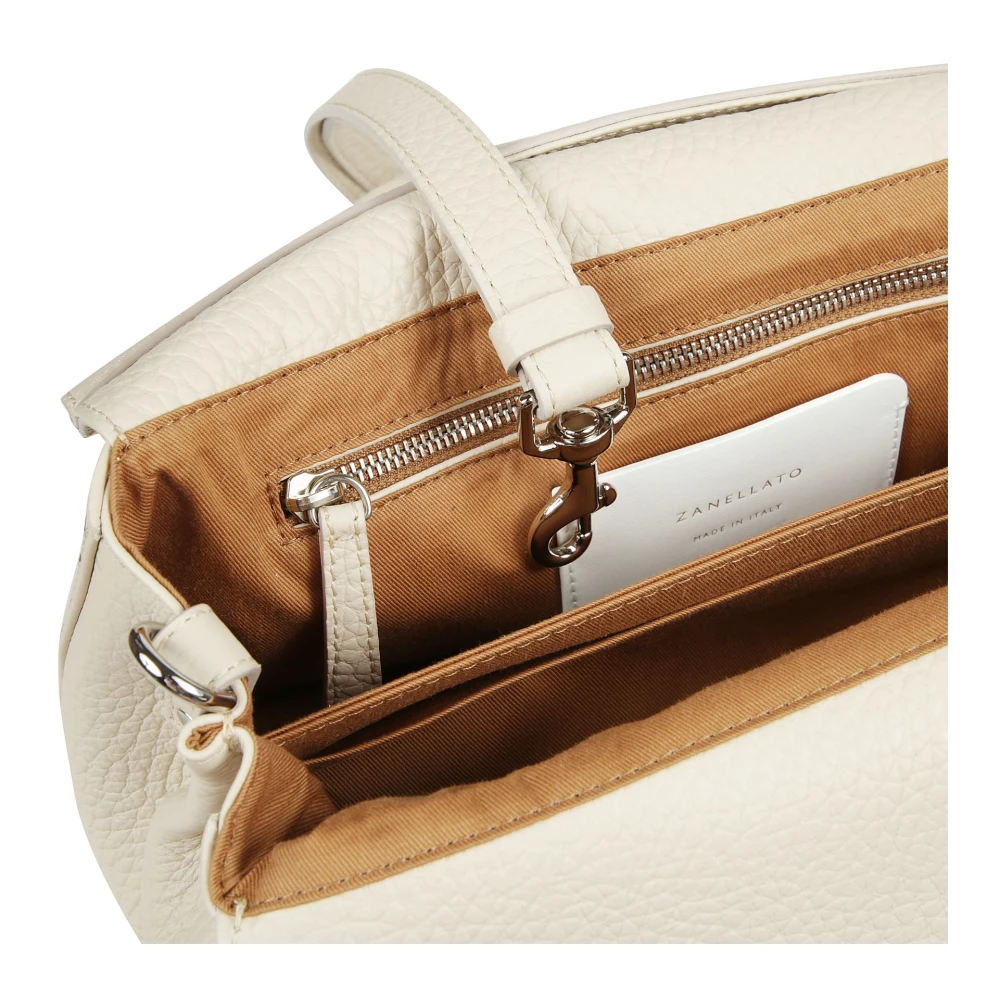 Zanellato Stijlvolle Alma Schoudertas White Dames