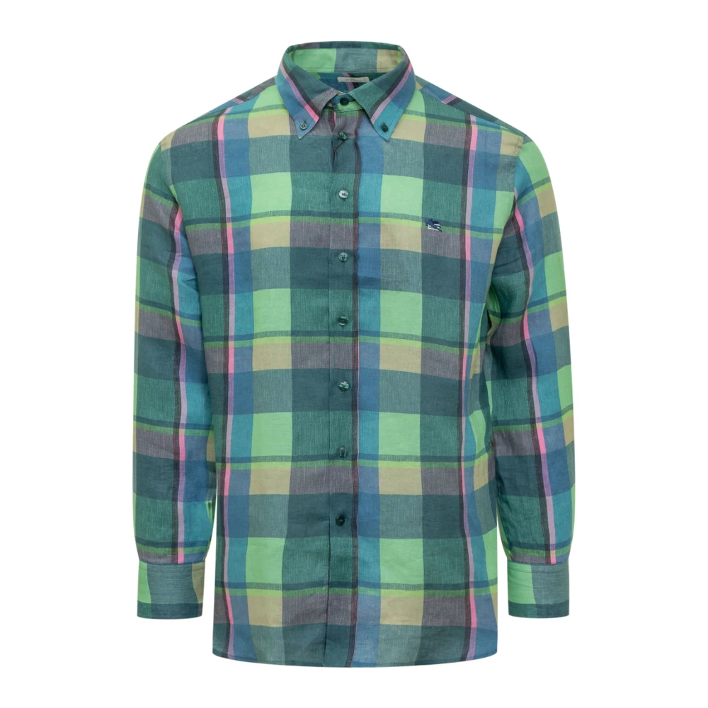 ETRO Geruite Overhemd met Lange Mouwen Multicolor Heren