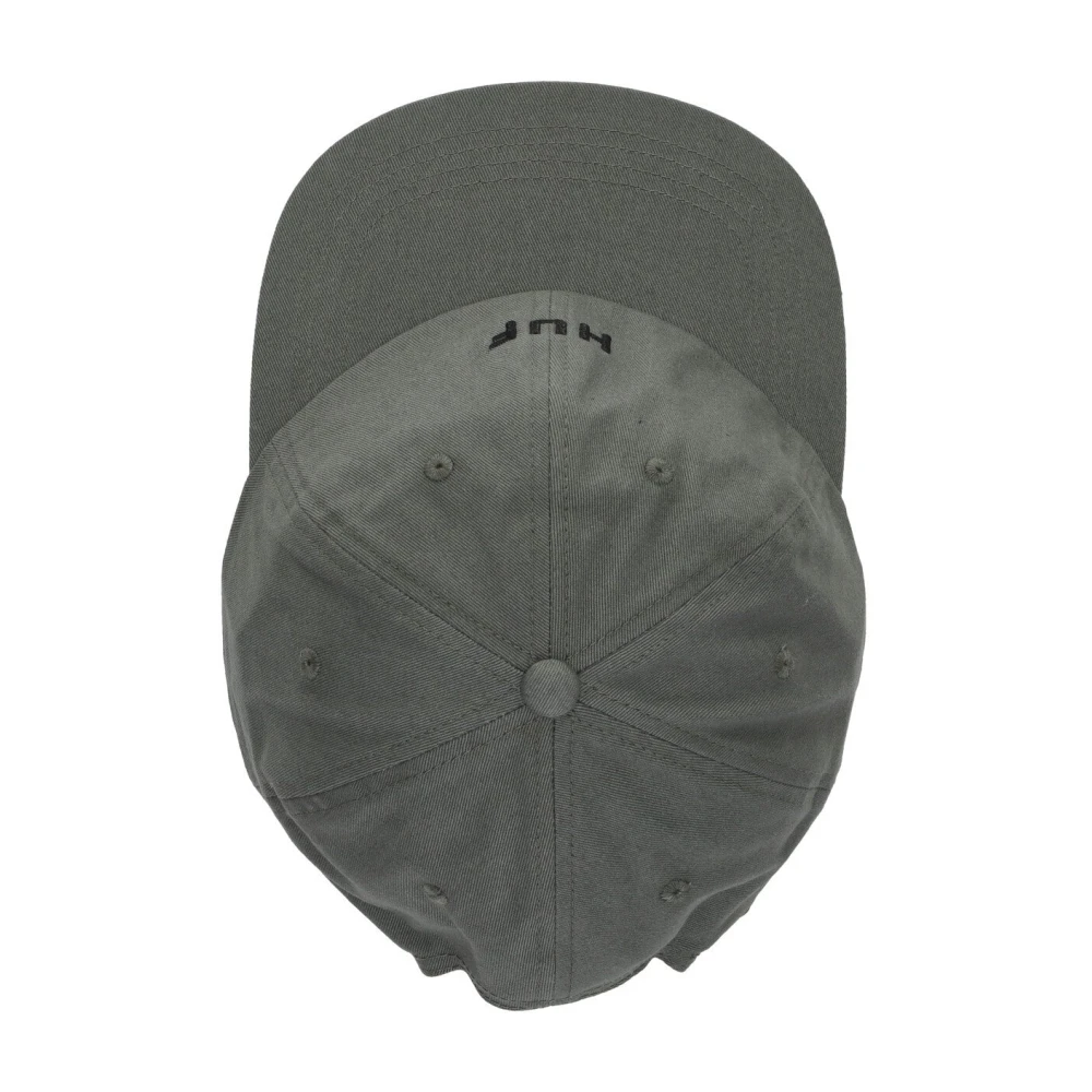 HUF Gebogen klep pet 6 panel hoed Green Heren