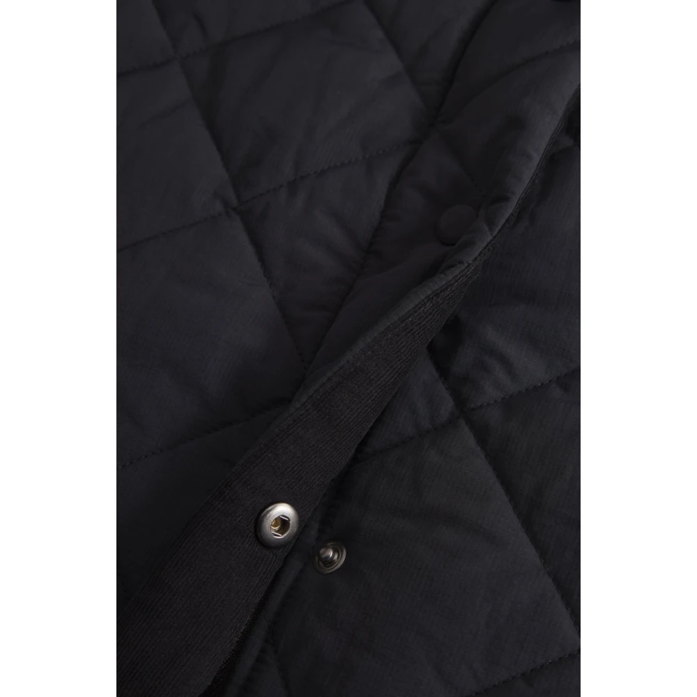 Rue De Tokyo Gewatteerde Tech Jas in Zwart Nylon Blue Dames