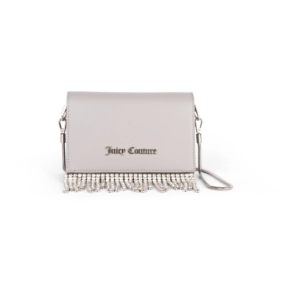 Juicy Couture Grijze Schoudertas met Strass Hangers Gray Dames