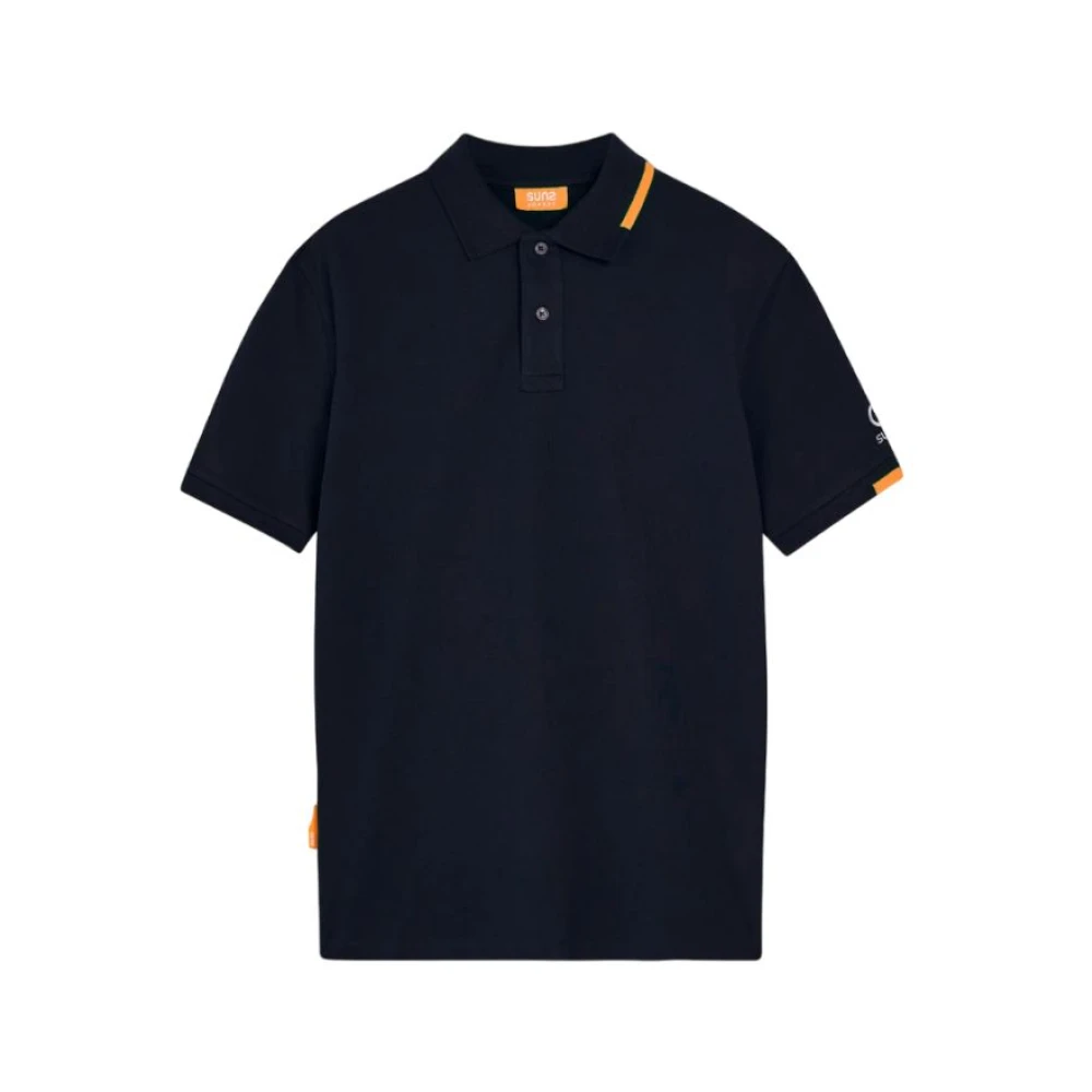 Suns Federico Tag Polo Shirt Blue Heren