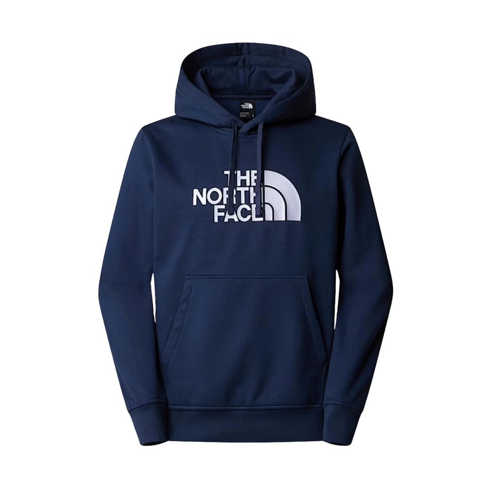 The North Face Geborduurde logo hoodie Blauw Blue Heren