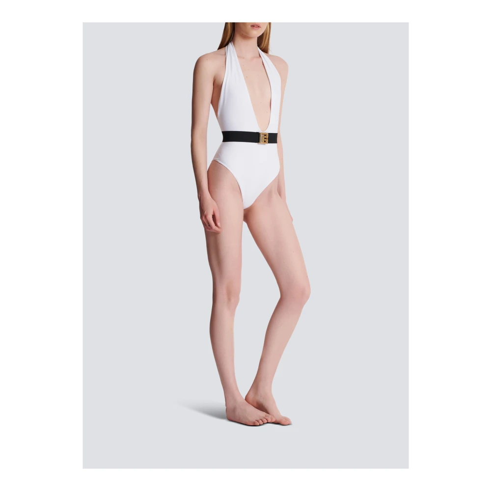 Balmain Badpak met PB riem White Dames