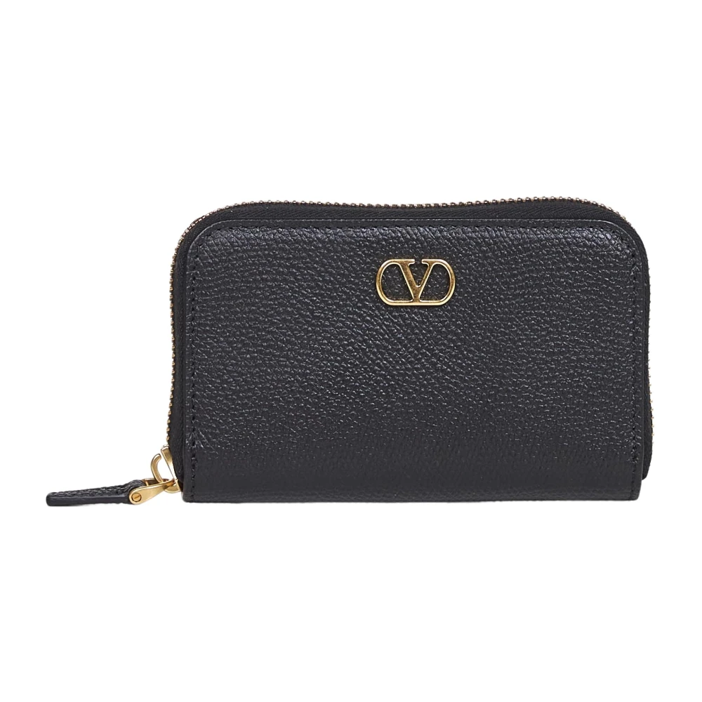 Valentino Garavani Women's Black Wallets & Cardholders, One Size, Zip Wallet