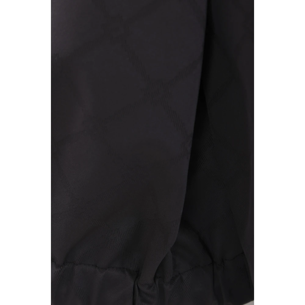 Elisabetta Franchi Zwarte Gewatteerde Bomberjas Black Dames