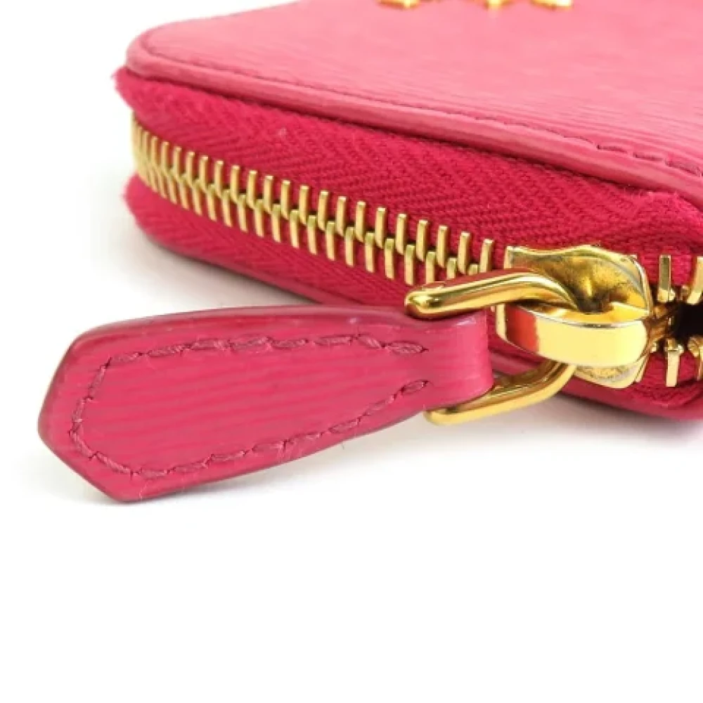 Prada Vintage Pre-owned Leather wallets Pink Dames