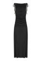 robe-longue-en-satin-noir-avec-fronces