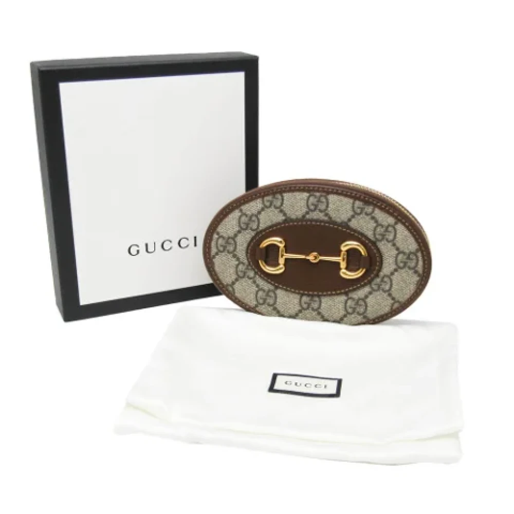 Gucci Vintage Pre-owned Canvas wallets Brown Dames
