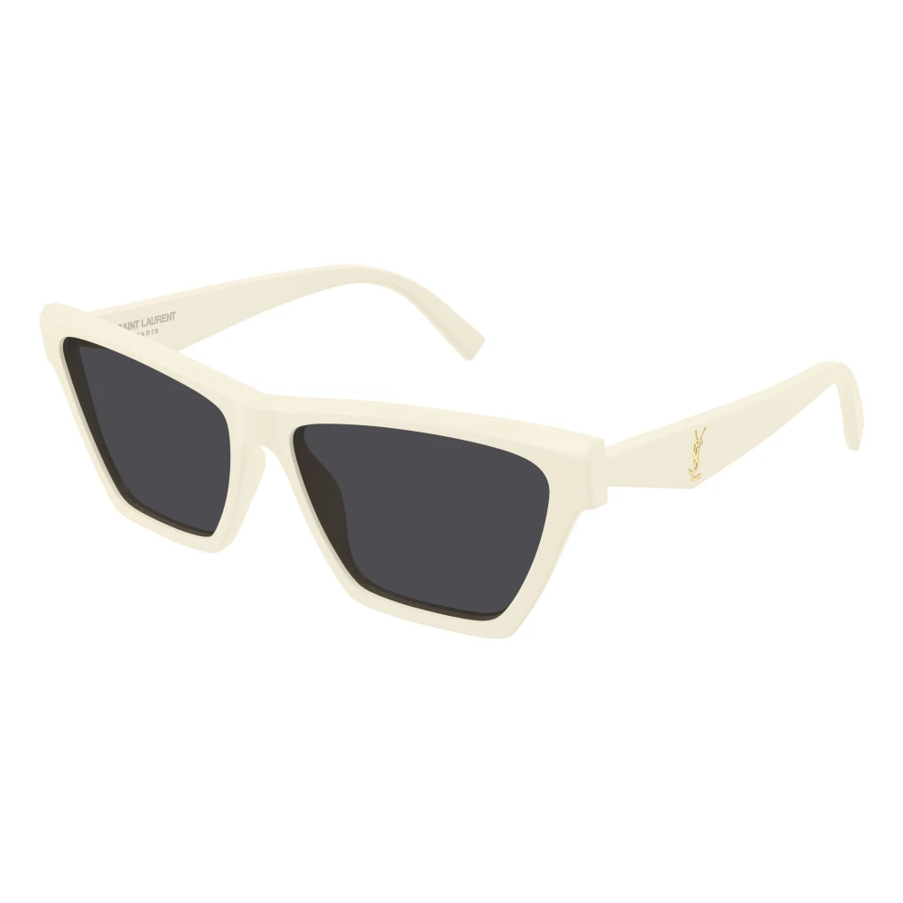 Saint Laurent White Sunglasses, Female, 58 Mm, Sunglasses