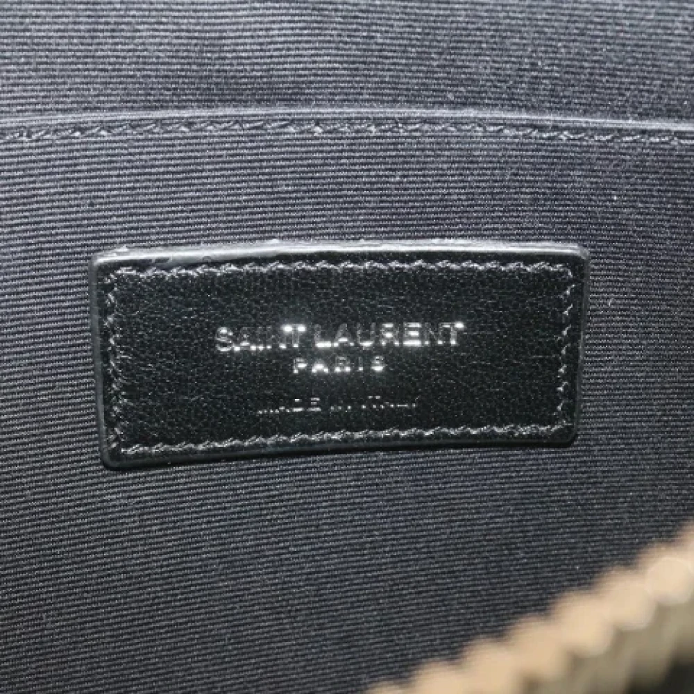 Saint Laurent Vintage Pre-owned Leather clutches Black Dames