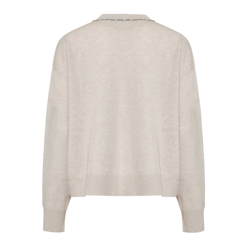 Fabiana Filippi Elegante Sweaters Collectie Beige Dames