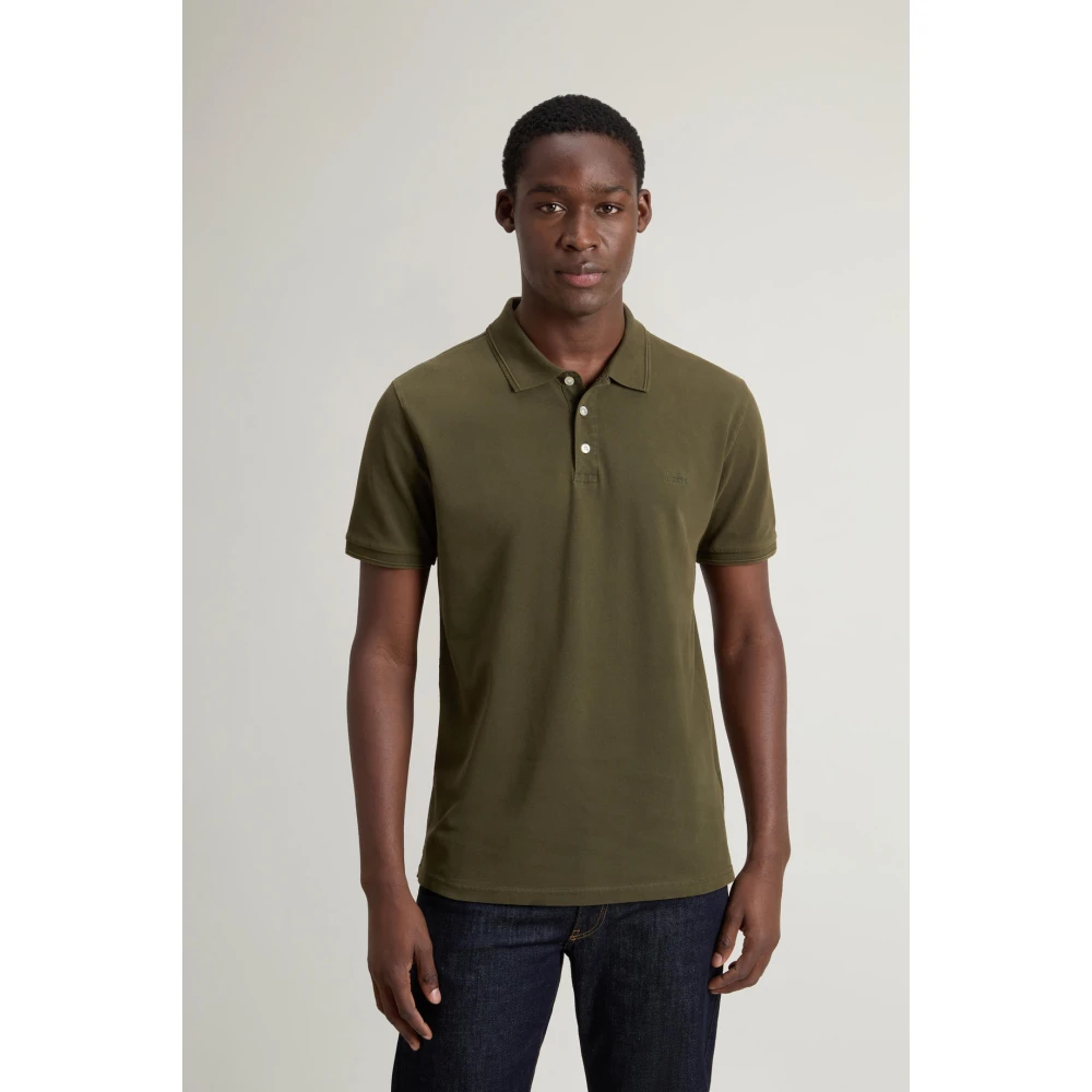 Woolrich Klassieke Polo voor de Zomer Green Heren