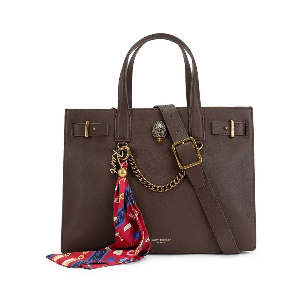 Kurt Geiger Donna Marrone - Lemba Borsa Tote - Bags - One Size - Immagine 3