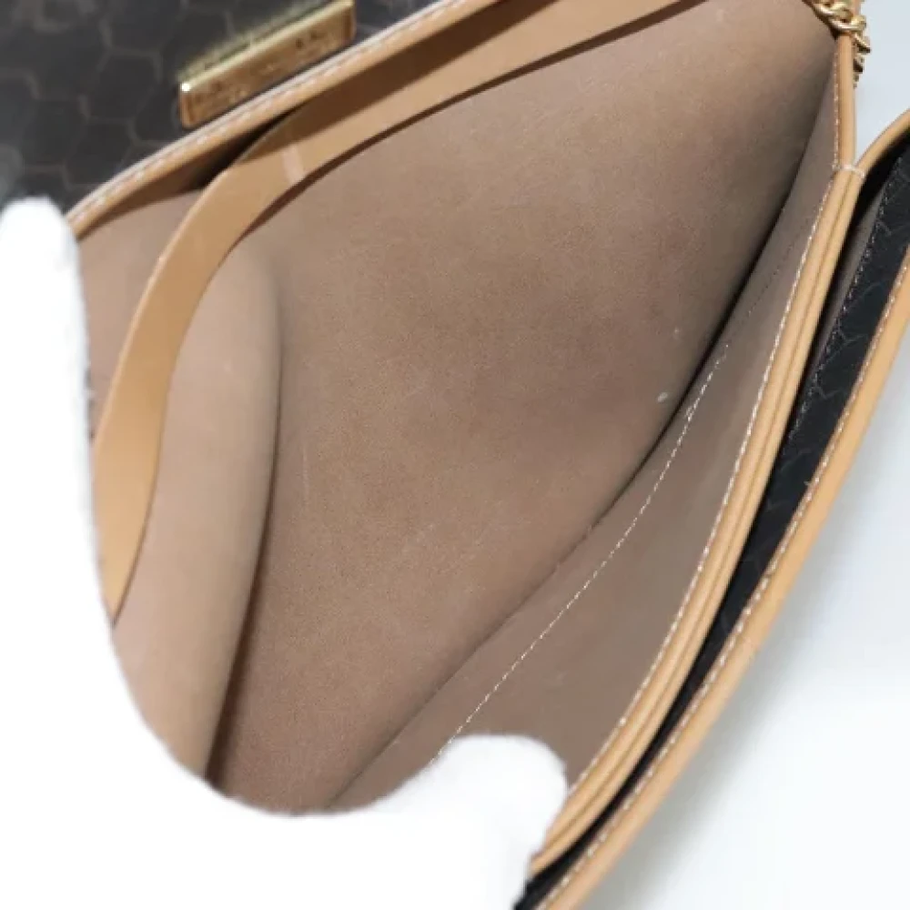 Dior Vintage Pre-owned Canvas clutches Black Dames