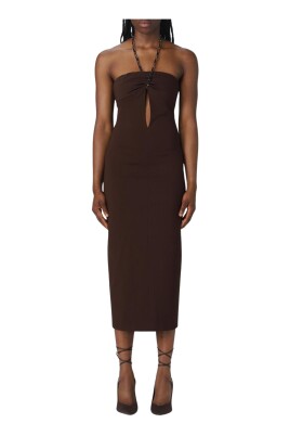 brown-halter-neck-midi-dress