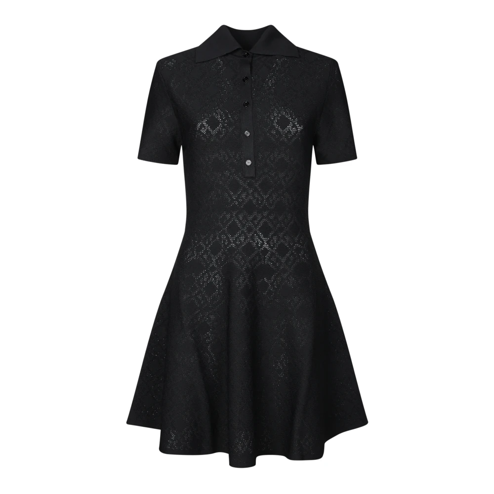 Givenchy Women's Black Polo Dress In Monogram 72 Jacquard