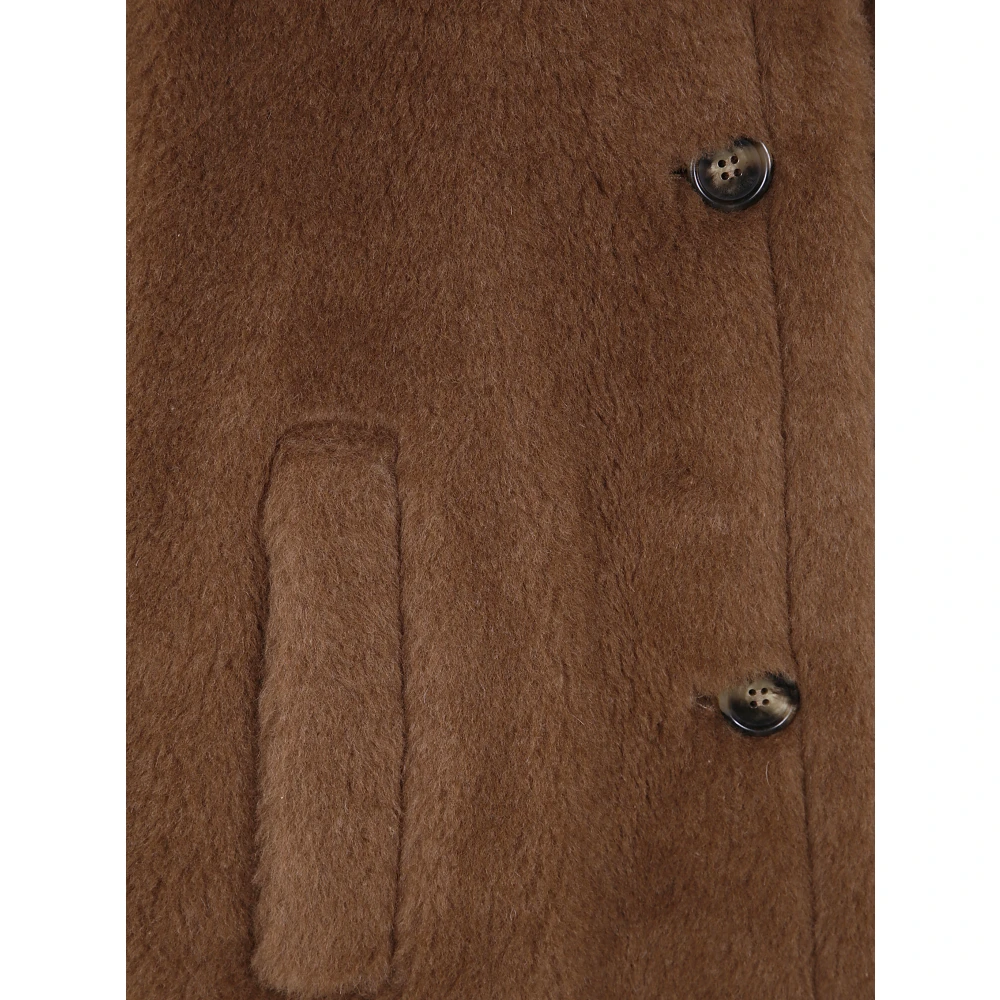 Max Mara Klassieke Teddy Cape Brown Dames