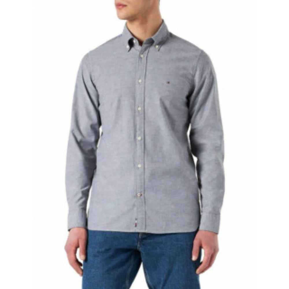 Tommy Hilfiger Casual Overhemd Lange Mouw Blauw Blue Heren