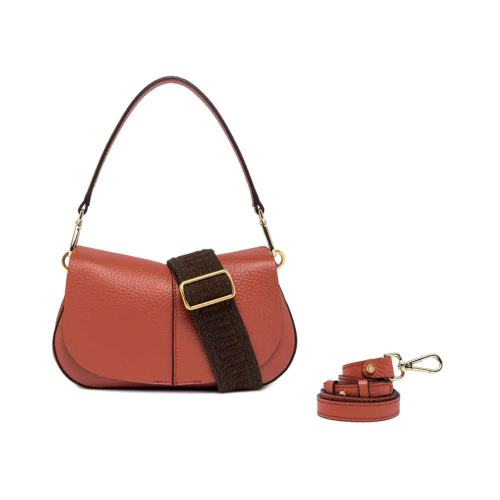 Gianni Chiarini Ronde Helena Schoudertas Zwart Orange Dames
