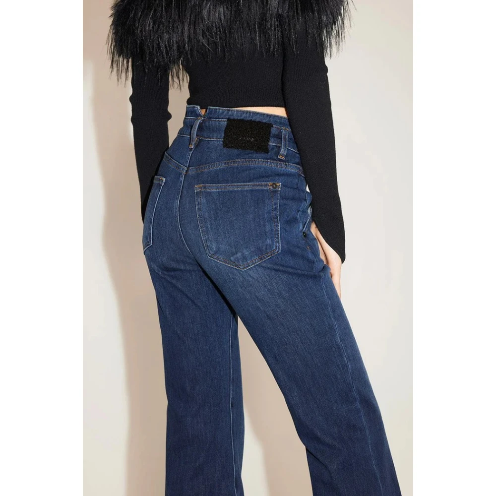 Miss Sixty Hoge Taille Uitlopende Cashmere Denim Jeans Blue Dames