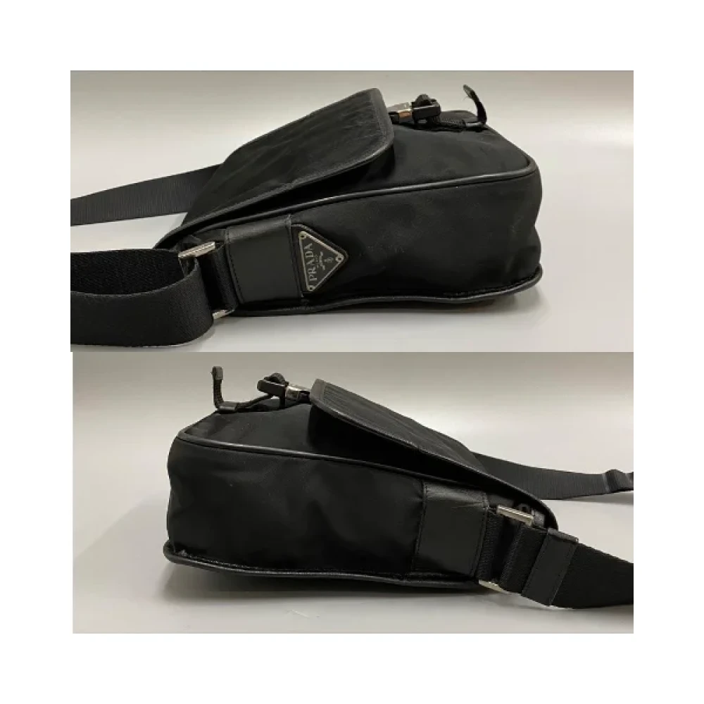 Prada Vintage Pre-owned Nylon prada-bags Black Unisex