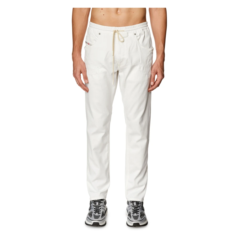 Diesel Tapered 2030 D-Krooley Joggjeans White Heren