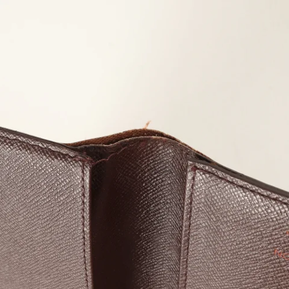 Louis Vuitton Vintage Pre-owned Leather wallets Brown Heren