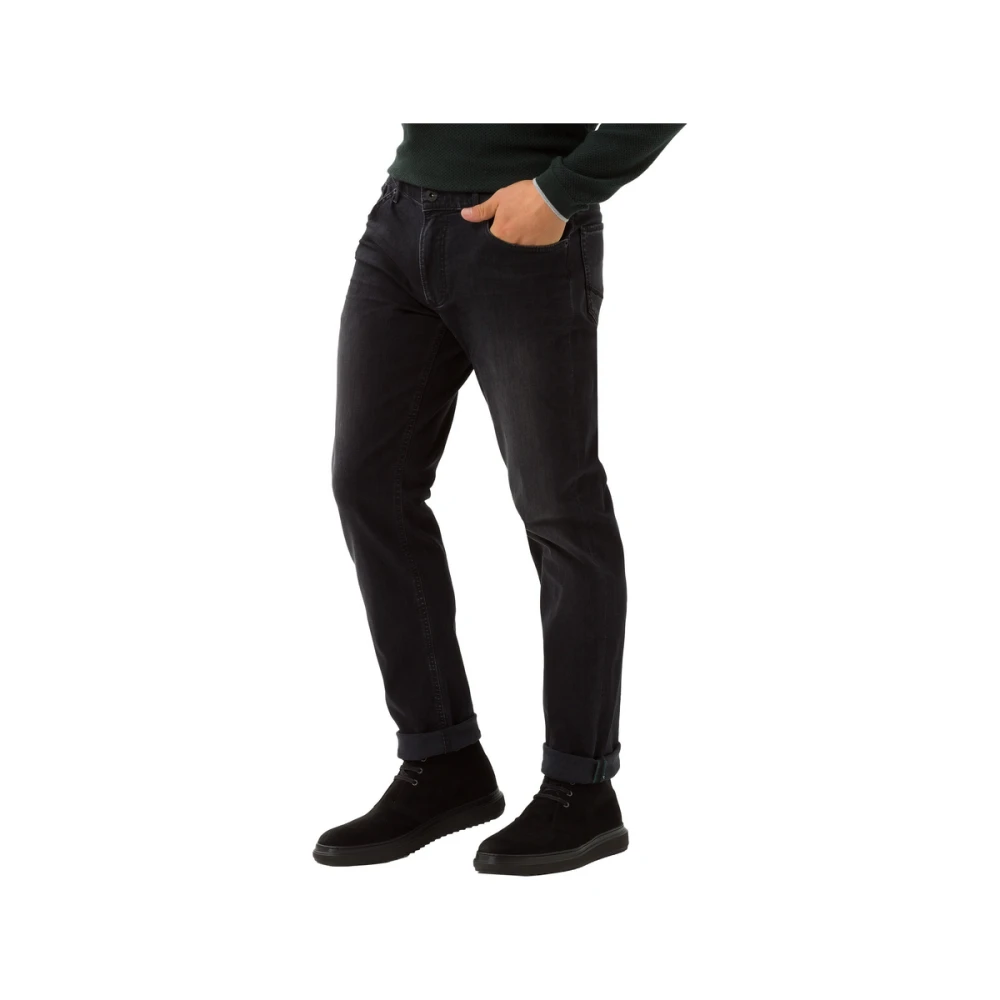 BRAX Straight Leg Jeans Style Chuck Black Heren