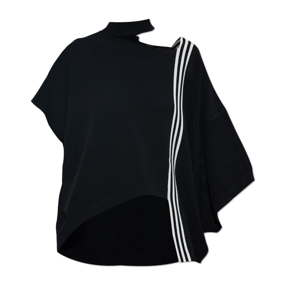 Y-3 Women's Black T-Shirts, Xs, Knit Top