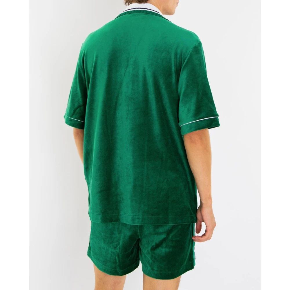 Casablanca Velours Shirt voor Heren Green Heren