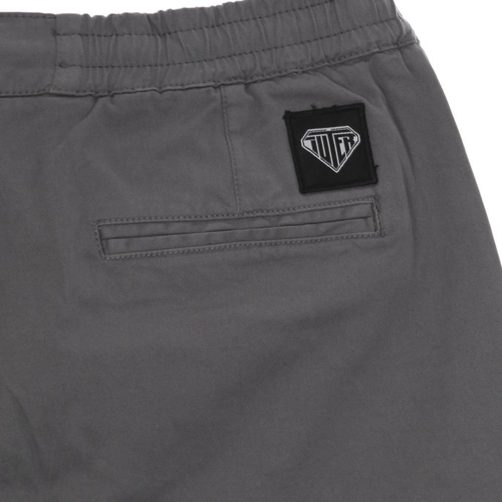 Iuter Donkergrijze Joggerbroek Elastische Taille Gray Heren