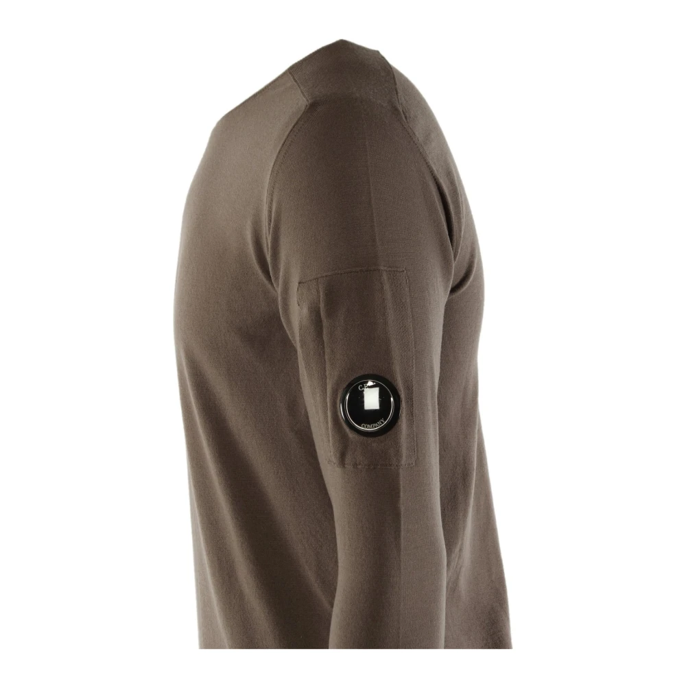 C.P. Company Bruine Wolmix Heren Trui Brown Heren