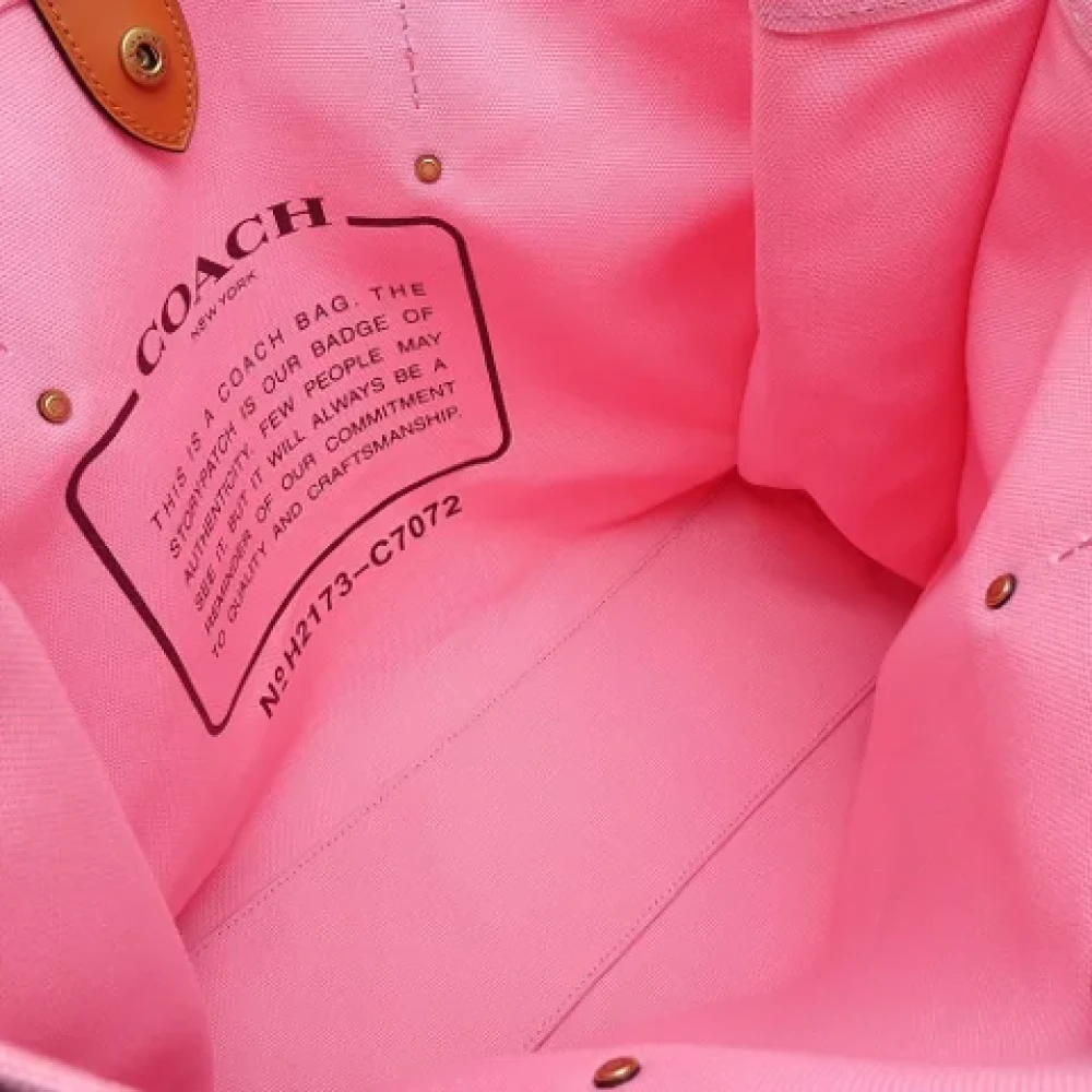 Coach Pre-owned Canvas totes Pink Dames