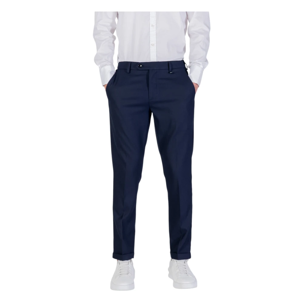 Antony Morato Men's Blue Chinos, W40, Slim Ankle Twill Trousers