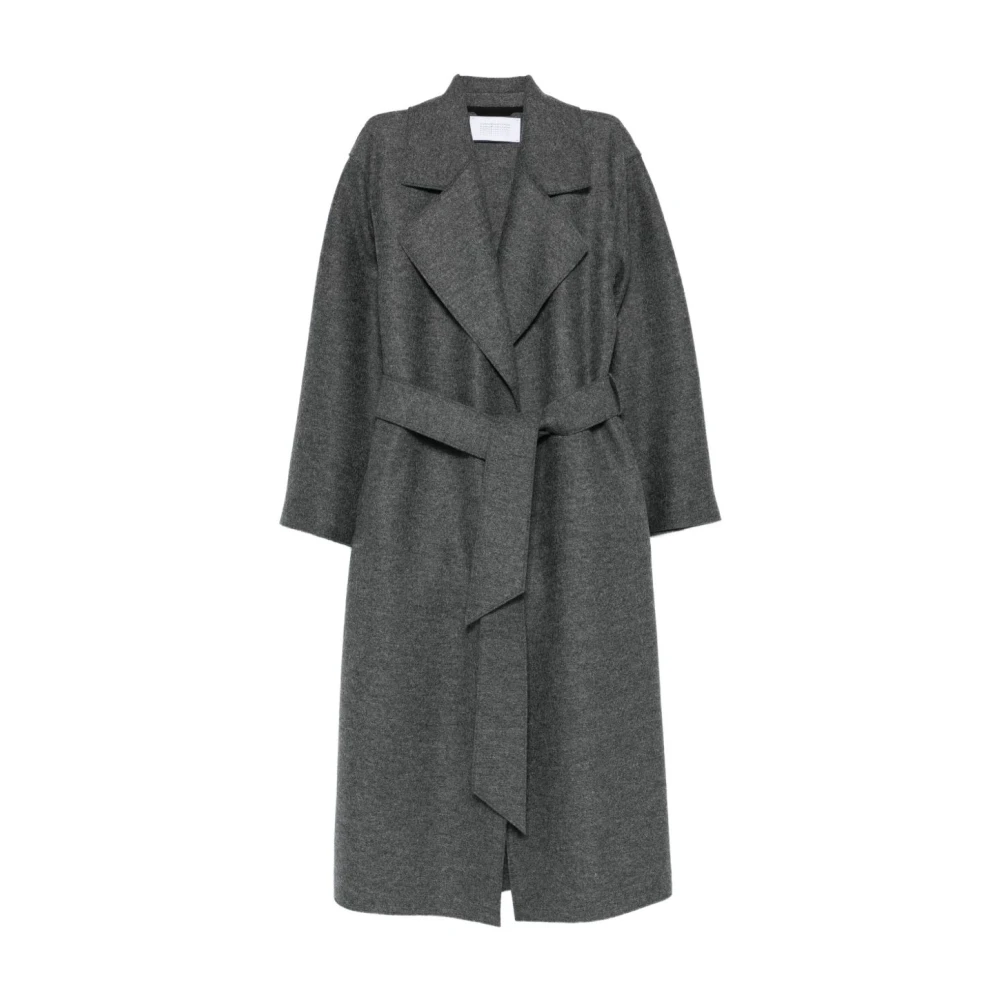 Grauer Wollmantel Eleganter Stil - Harris Wharf London - Modalova