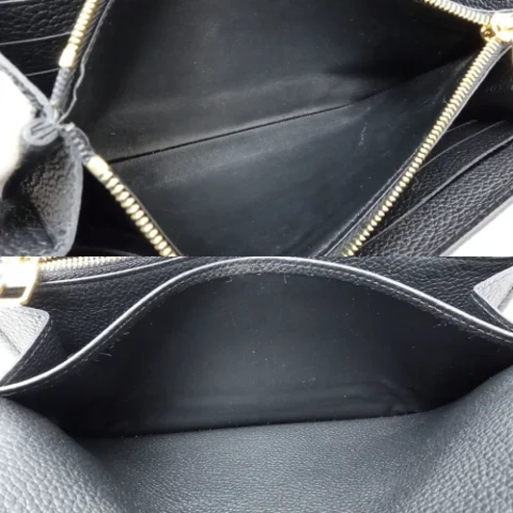 Louis Vuitton Vintage Pre-owned Leather wallets Black Dames