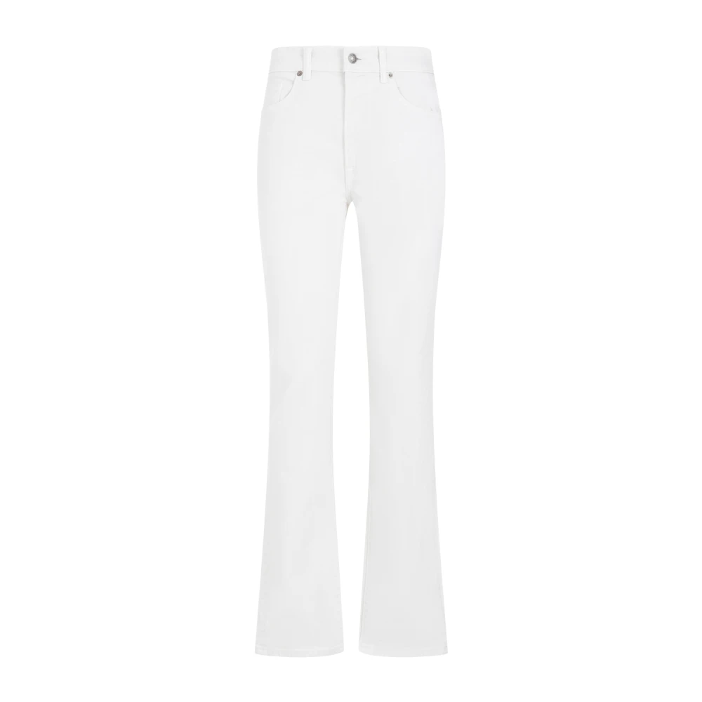 Tom Ford Witte hoge taille katoenen broek White Dames