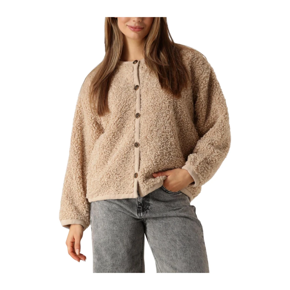 Co'Couture Teddy Jack Ultieme Stijl en Comfort Beige Dames