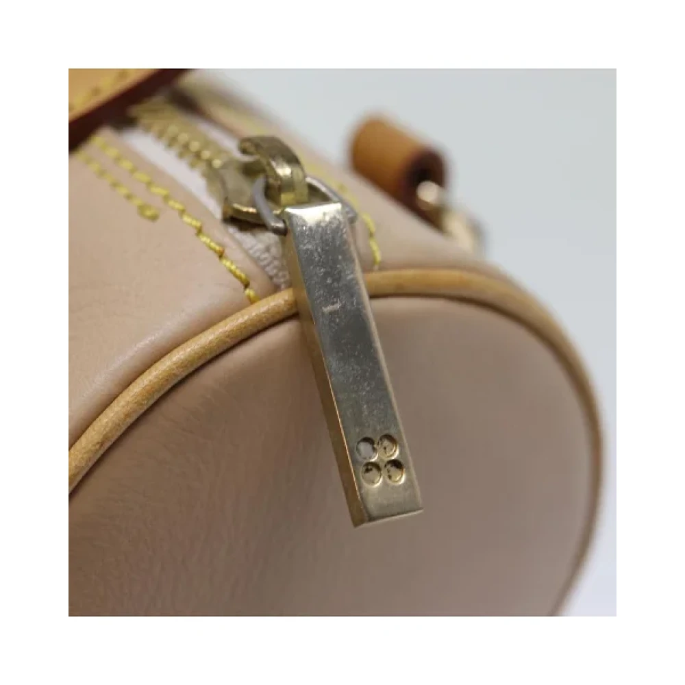 Burberry Vintage Pre-owned Leather handbags Beige Dames
