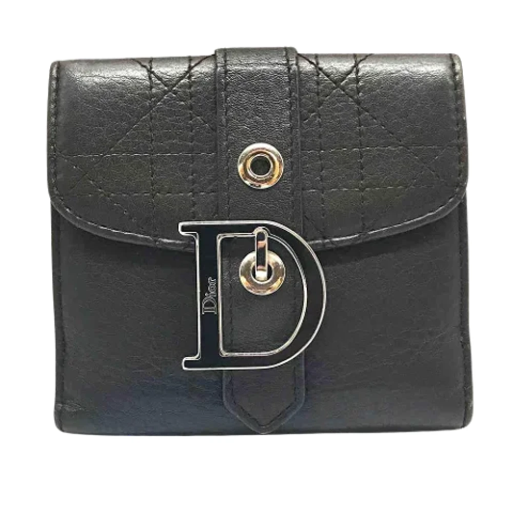 Dior Vintage Pre-owned Leather wallets Brown Dames