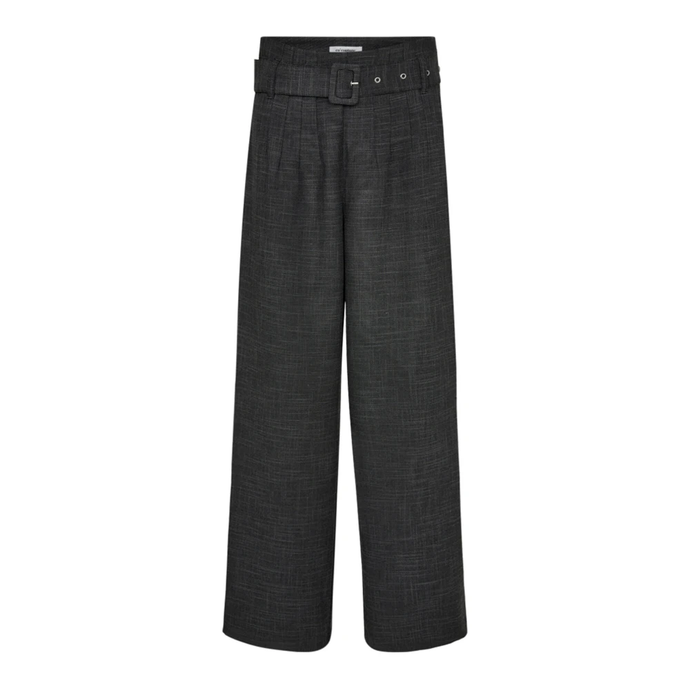 Co'Couture Peppercc Pant Broek Antraciet Black Dames