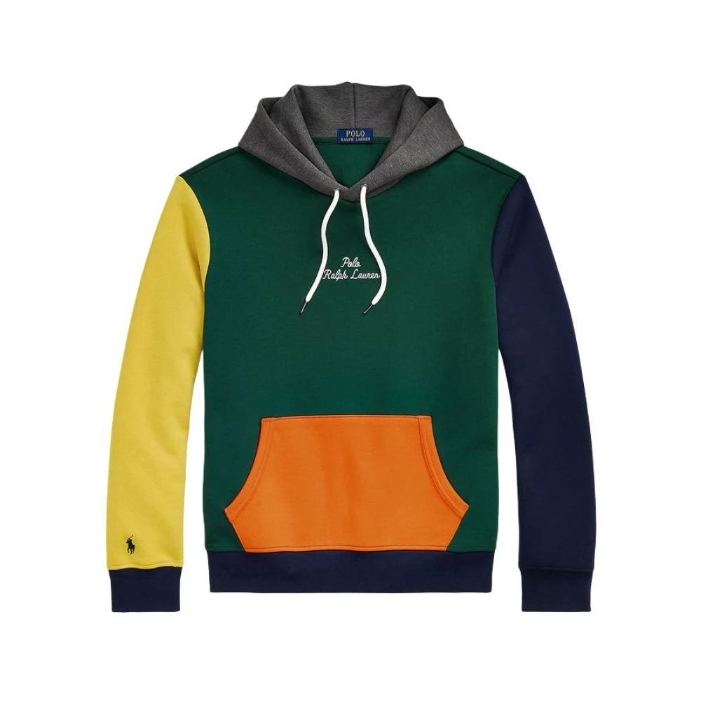 Polo Ralph Lauren Casual Sweatshirt in Khaki Blauw Geel Multicolor Heren