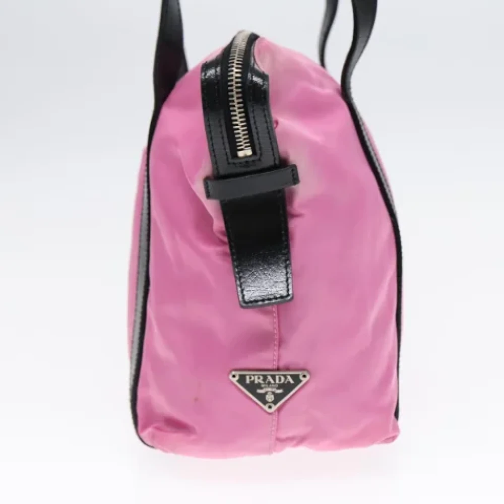 Prada Vintage Pre-owned Nylon prada-bags Pink Dames