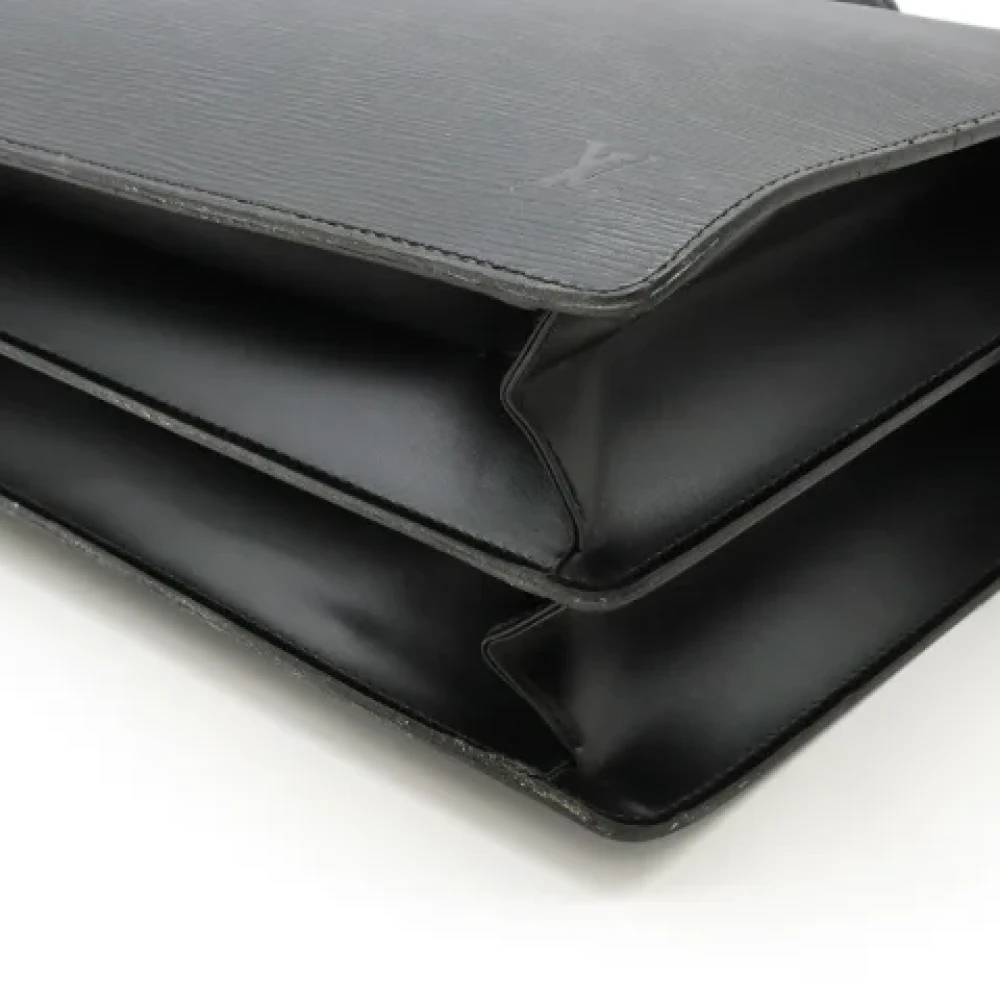 Louis Vuitton Vintage Pre-owned Leather briefcases Black Heren