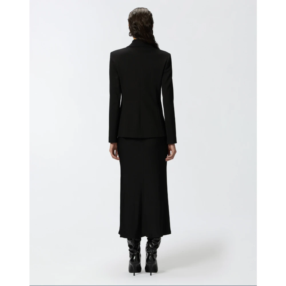 pinko Dubbelrijige blazerjas zwart Black Dames