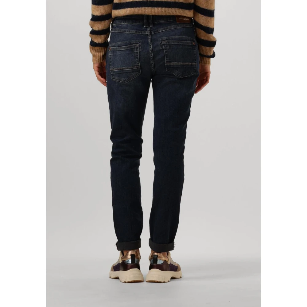 MOS MOSH Slim Fit Naomi Colla Blauwe Jeans Blue Dames