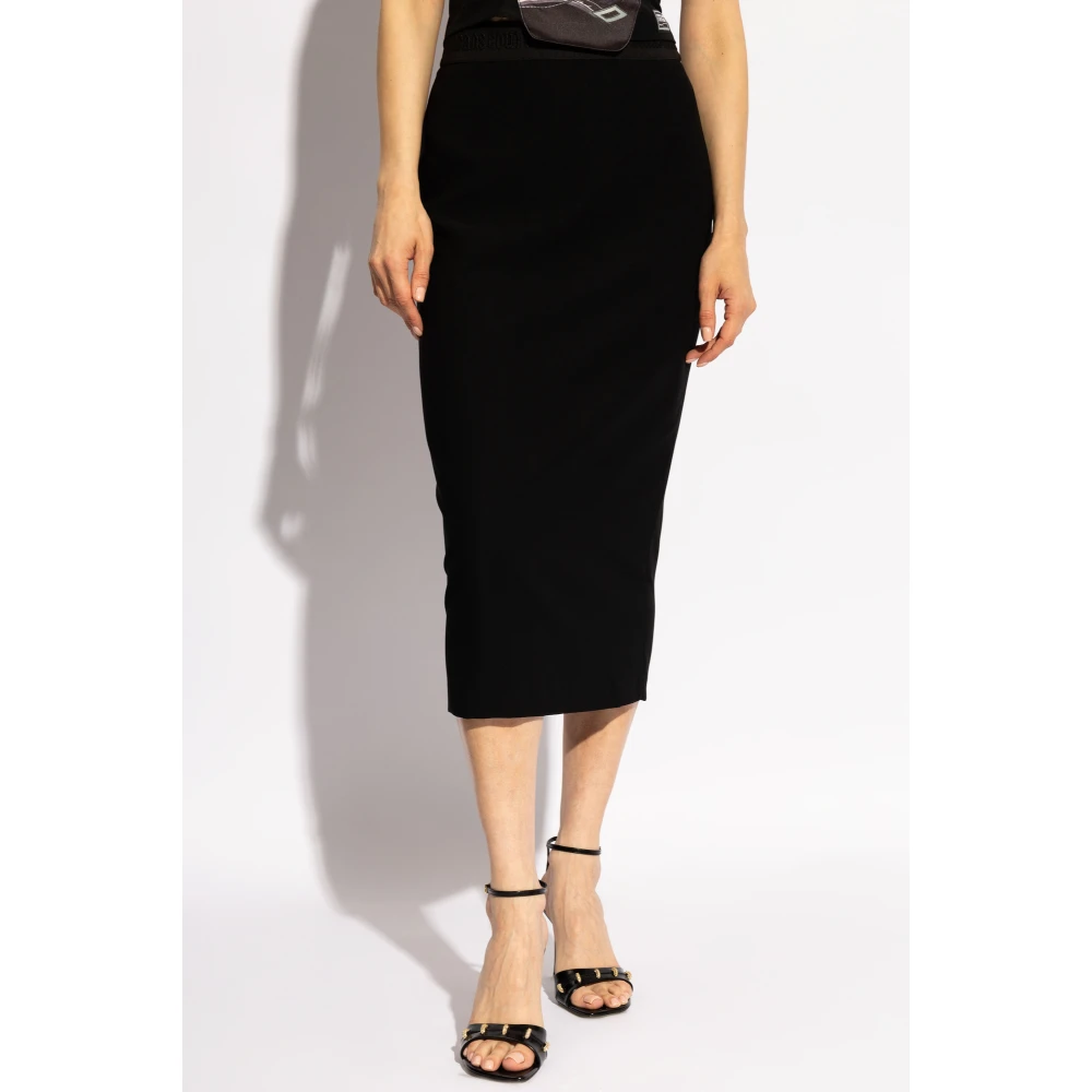 Versace Jeans Couture Rok met logo Black Dames