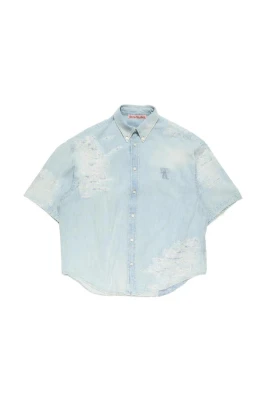 Mendad denimskjorta