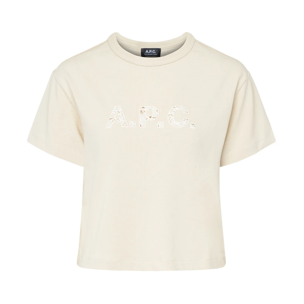 A.p.c. Biologisch Katoen T-shirt Annie Beige Dames